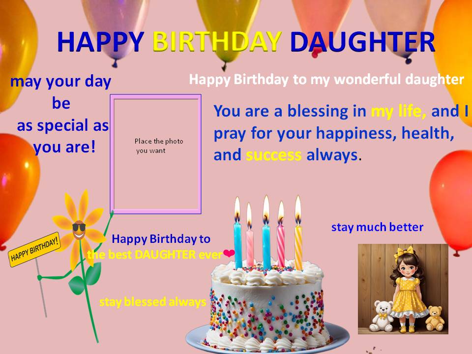 wish birthday daughter